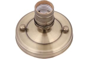 E26/E27 Vintage Industrial Ceiling/Wall Light Base Holder Pendant Bulb Lamp Screw Socket(Green Bronze)