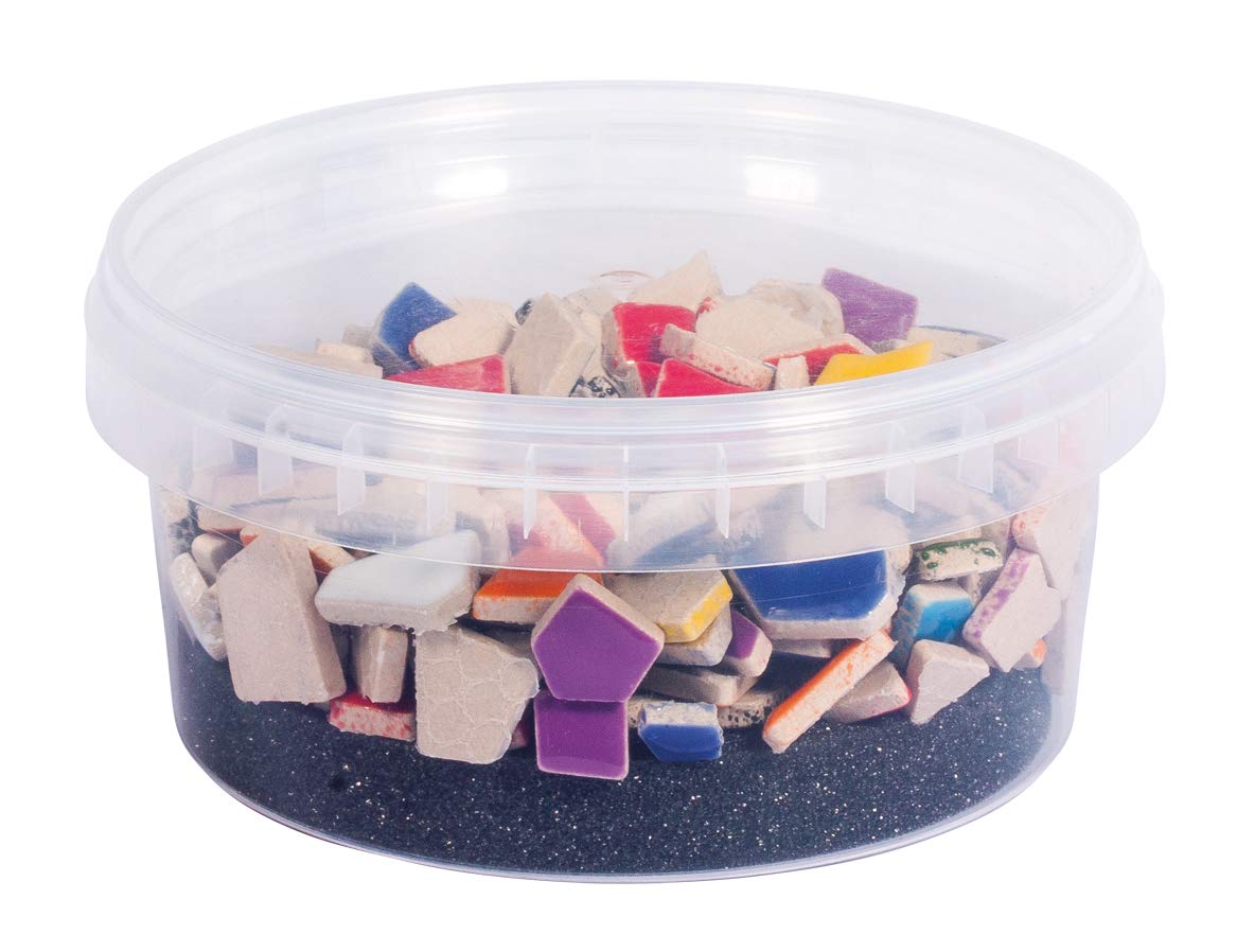 Rayher 14863999 Fun Ceramica Mosaic Mix, Polygonal, Colour, (Approx. 380 Pcs), Box 500g