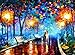 DIY 5D Diamond Painting Kits for Adults and Kids Full Drill Cross Stitch Crystal Rhinestone Embroidery Pictures Arts Craft for Home Wall Decor Gift Walking in The Rain