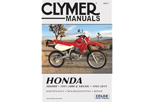 Honda XR600R - 1991-2000 & XR650L - 1993-2019 Clymer Manual: Maintenance - Troubleshooting - Repair (Clymer Powersport)