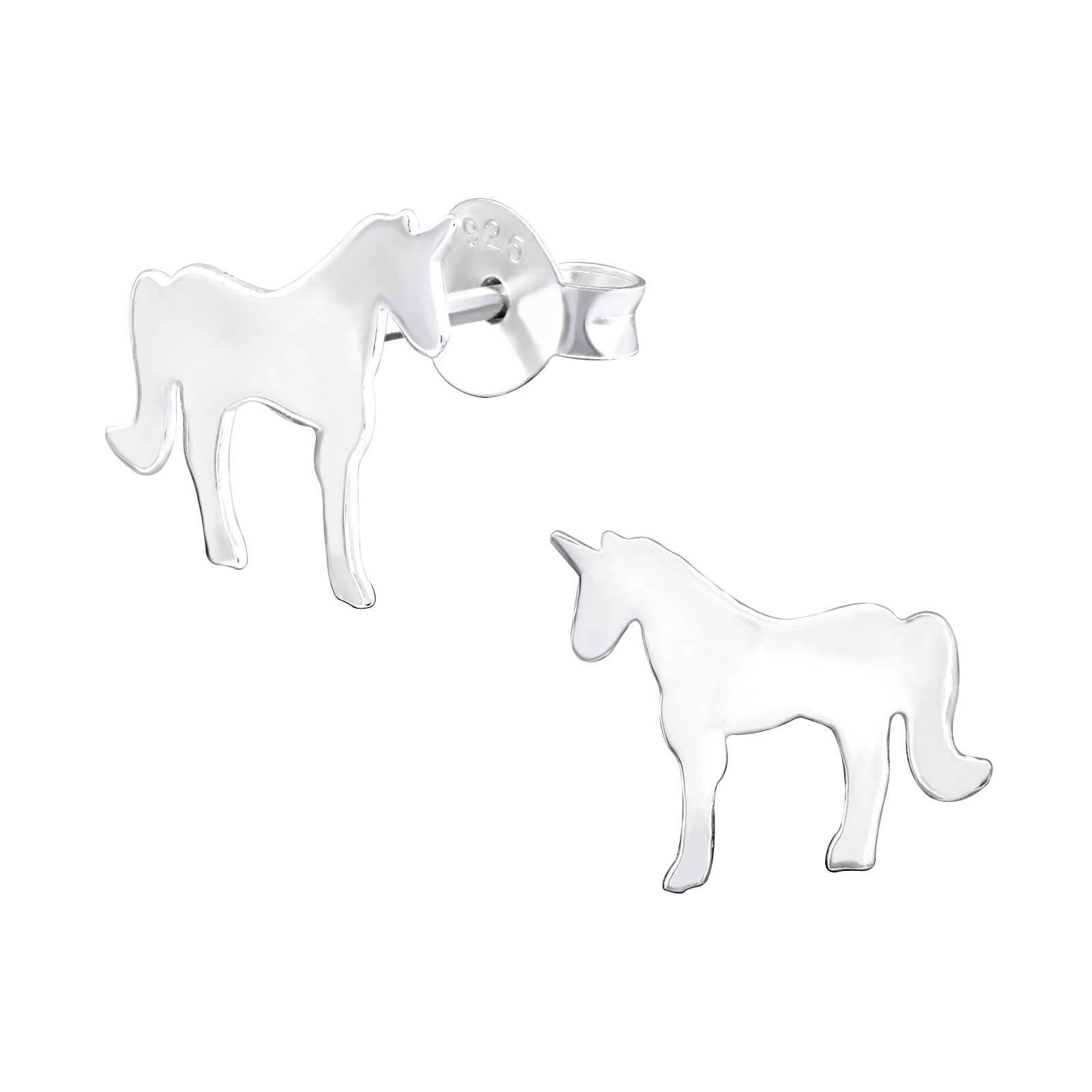 925 Sterling Silver Unicorn Stud Earrings for Women & Girls – Gift-Ready Jewellery by The Rose & Silver Company