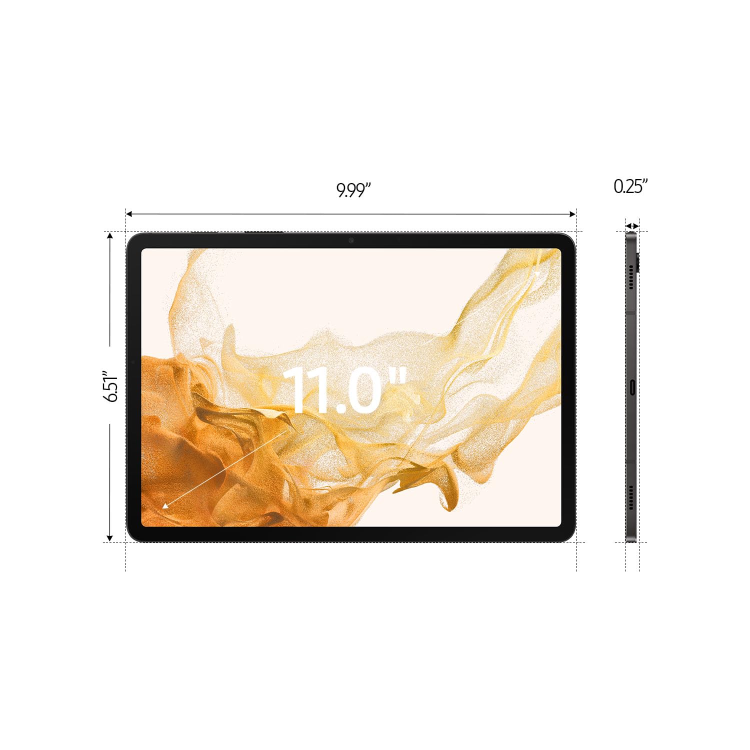 SAMSUNG Galaxy Tab S8 11” 128GB WiFi 6E Android Tablet, PC Experience, Large LCD Screen, S Pen Included, Ultra Wide Camera, Expandable Memory, Long Lasting Battery, US Version, 2022, Graphite
