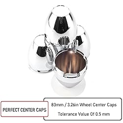 RTrhinoTuning 4 PCS 3.26" Bore Dome Center Cap for