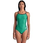 Arena Women's Team MaxLife Swimsuit Solid Challenge Back Sports One Piece Competition Training Bathing Suit Athletic Swimwear