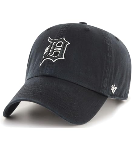 Garment Washed Cap 39;47 Brand Cap Detroit Tigers - Clay Farbe | Strapback Baseball Mütze Clay Cap