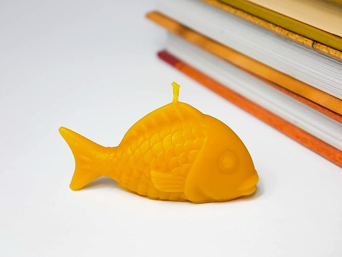 Fish Beeswax Candle NonToxic Alternatives Candle AnimalShaped