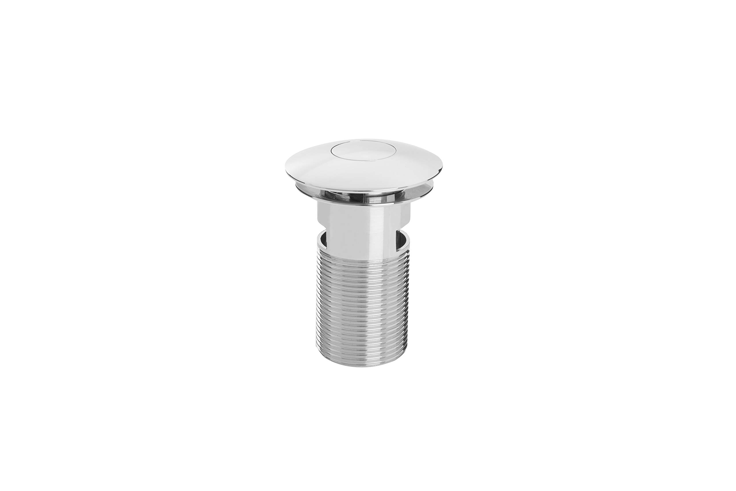 Bristan W BASIN08 C Round Push Basin Waste Slotted C, Chrome