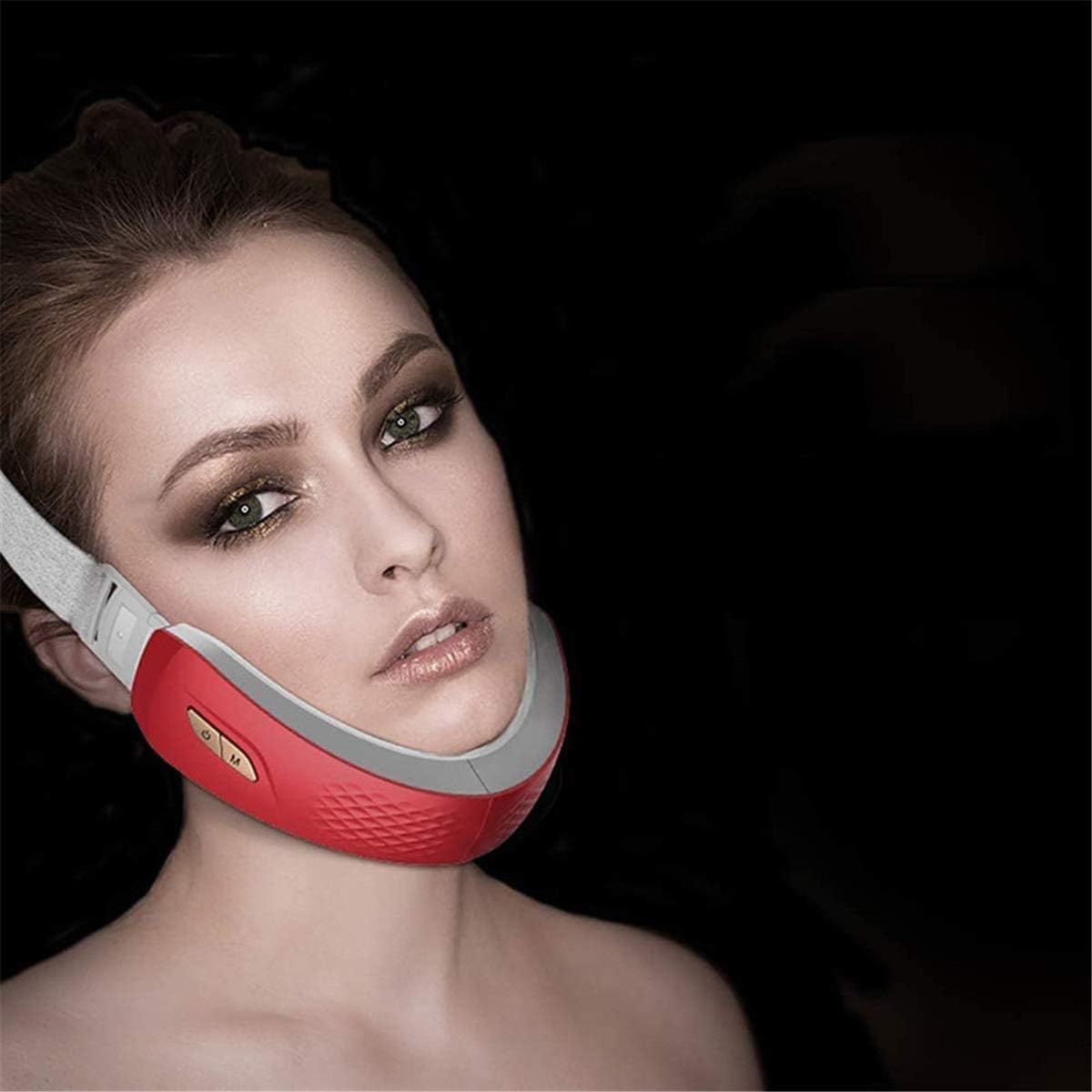 LI&muzi V-Face Shaping Massager Face Lifting Instrument Thin Beauty Machine Chin Lift Up Vibration Facial Belt: Home & Kitchen