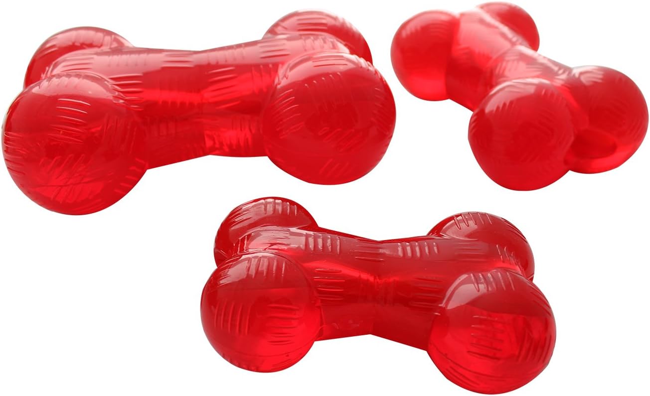 PetLove Mighty Mutts Tough Dog Toys Rubber Bone, Medium BigaMart