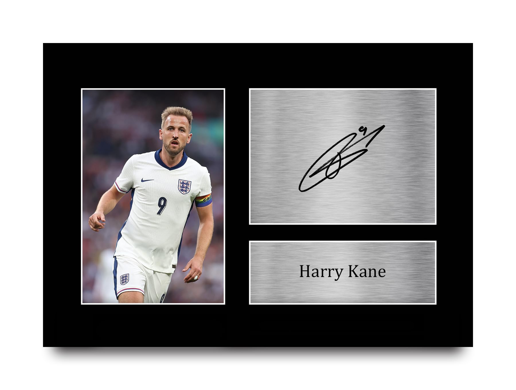 HWC Trading Harry Kane Gift Signed A4 Printed Autograph Gifts Photo Display (England)