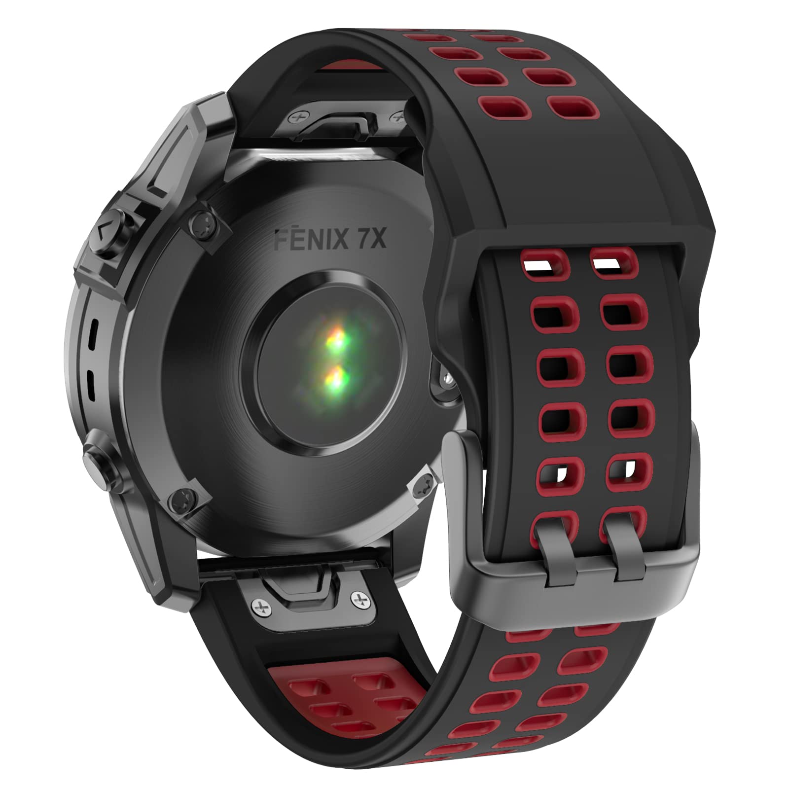 ISABAKE Watch Strap for Fenix 6X/7X/5X, 26mm QuickFit Silicone Wristband for Enduro 2/3, Tactix Delta, Fenix 3 HR
