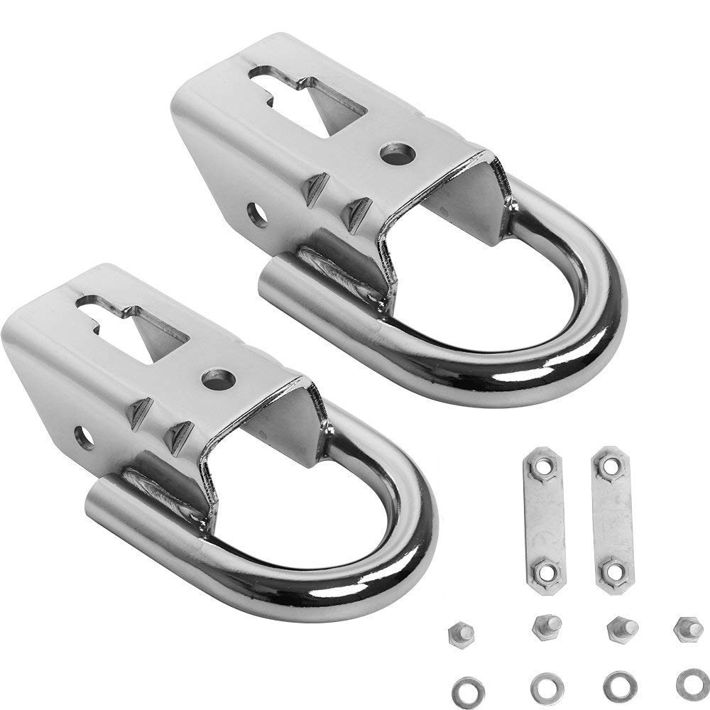 2PCS Chrome Tow Hooks for 20092016 Ford F150 Genuine RHA Pair with