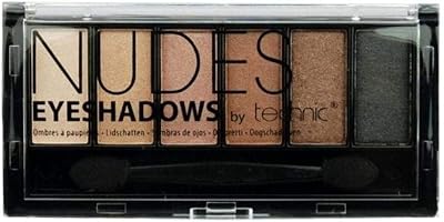 Technic Nudes Eyeshadow Palette - 6 Pigmented Natural Shimmer Shades 7.2g