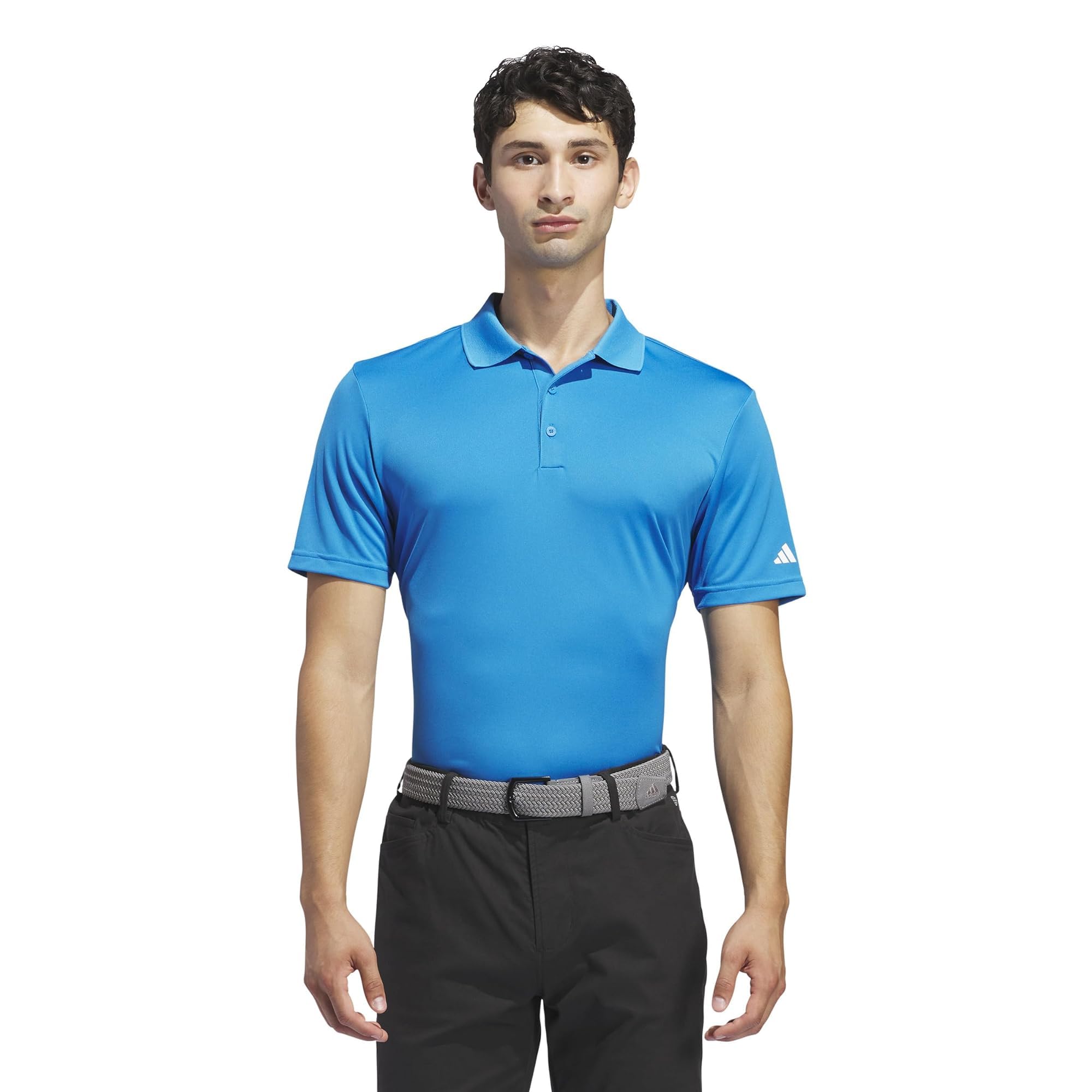 Adidas Men's Adi Performance Polo Shirt, Bright Blue, Medium Image