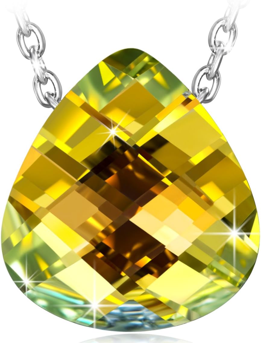 Alex Perry Necklace Gift for Her, Angel's Tear Series Women Pendant Necklace Presents for Women, 925 Sterling Silver, Crystals from Swarovski, Great Birthday Valentine Gifts for Mum Wife Girls Friends