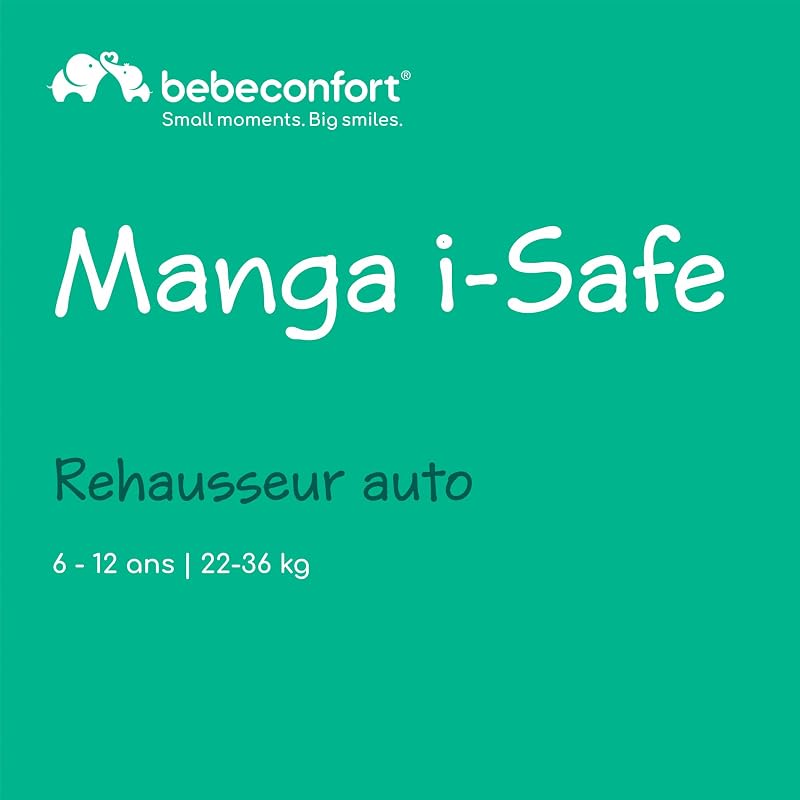 Manga i-Safe Rehausseur, 128–150 cm, Tinted Black