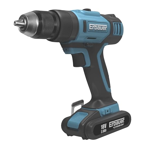 Erbauer 18V 2.0Ah LiIon Cordless Combi Drill Amazon.co.uk