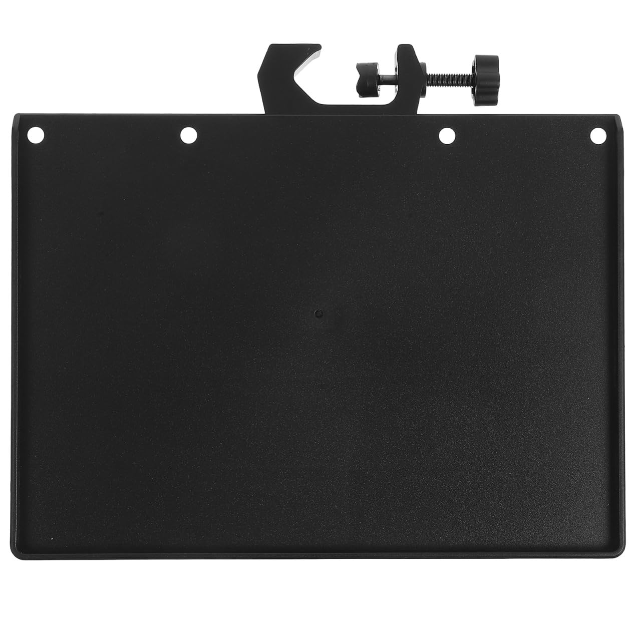 SEWOART Microphone Sound Card Tray with Phone Clip Clamp-on Shelf Sturdy Mobile Phone Live Broadcast Stand for Recording and Streaming Compact Microphone Storage Tray for Home and Stage