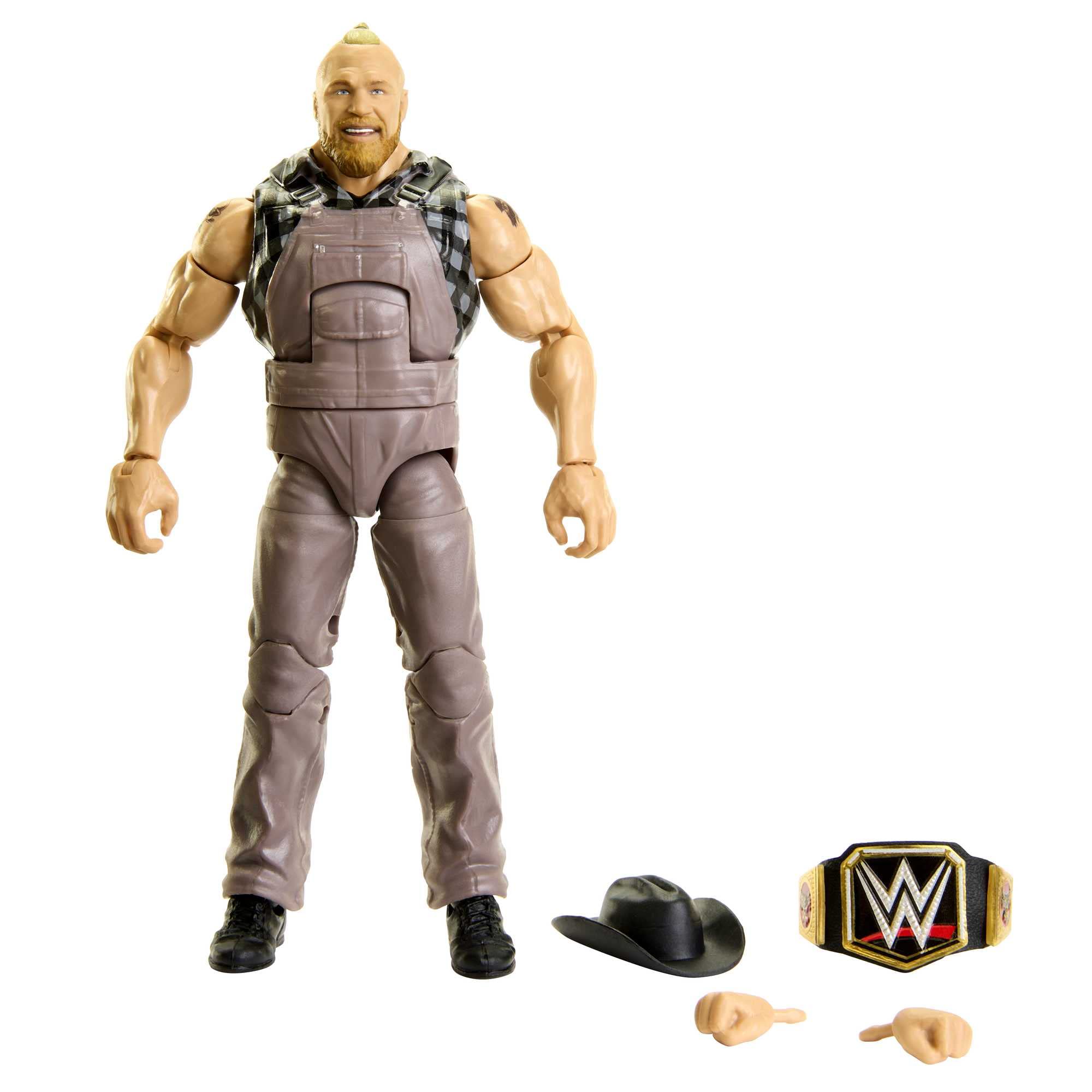 WWE Action Figures | WWE Elite Brock Lesnar Figure with Accessories | Collectible Gifts​​, HKN75
