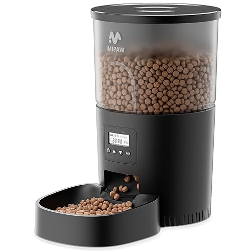 Automatic Cat Feeders, 3L Timed Cat Dry Food Dispenser, Dual Power