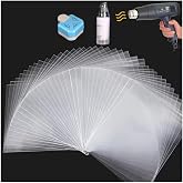 Shrink Wrap Bags, 200 PCS 5x5 Clear PVC Heat Shrink Bags for Soap | Crystal Clear PVC Shrink Bags for Bath Bombs, Round Soap, Candles, Gifts &amp; DIY Packaging