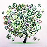 HengQ Diamond Painting for Adult or Kid Diamond Painting Kit 5D DIY Diamond Painting Sets,Special Shape Diamond Painting Tree Pattern (Spring)