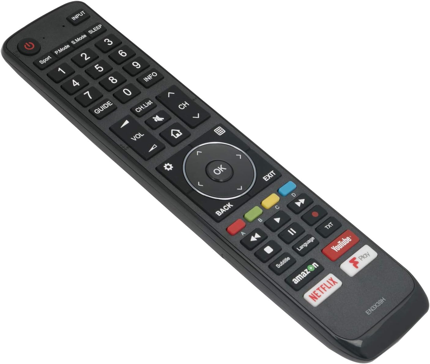 ALLIMITY EN3X39H Remote Control Replaced for Hisense TV with DMP Youtube Netflix Fplay Buttons H50U7AUK H55U7AUK H65U7AUK H43A6550 H43A6500 5U7AUK 50U7AUK 65U7AUK - Image 4