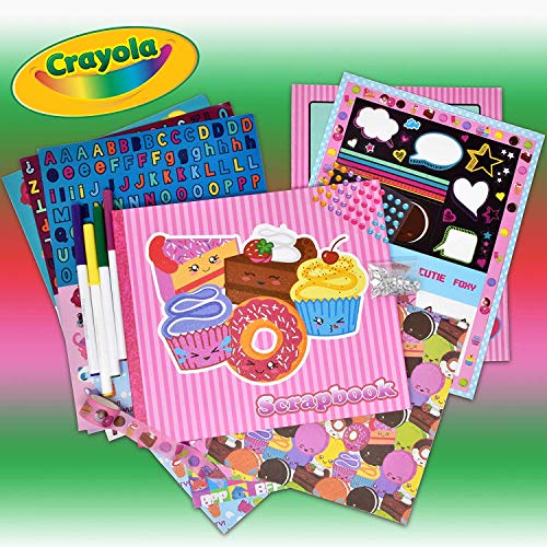 Download Crayola Scrapbook Activity Craft Kit Mess Free Journal Set For Kids Drawing Art Supplies Included Scrapbook Pattern Sheets Cut Outs Gem Stickers Sequins Washable Markers And Tape Amazon In Toys Games