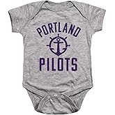 University of Portland Official One Color Pilots Logo Unisex Infant Snap Suit for Baby
