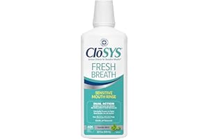 CloSYS Mouthwash, 32 Ounce, Fresh Breath Mouthwash, Gentle Mint, Alcohol Free, Dye Free, pH Balanced Mouth Wash, Helps Soothe Entire Mouth, Fights Bad Breath