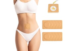 PILVISET 108Pcs Castor Oil Patches for Belly Button, Self-Adhesive Highly Absorbent Castor Oil Pad Belly Button Cover