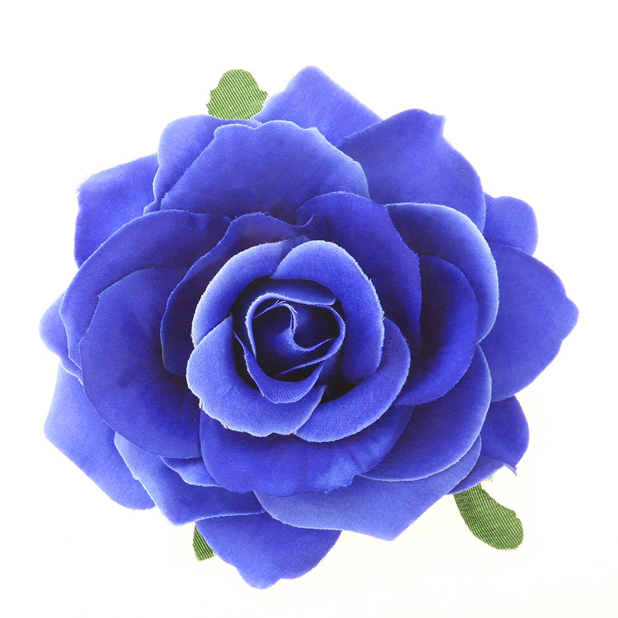 Uonlytech Rose Flower Hair Clip Comb Rose Flower Brooch 2 in 1 Artificial Big Wedding Fabric Flowers for Women Girl Bridal Party (Sky Blue)