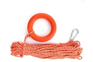 Msiud Water Floating Lifesaving Rope, Outdoor Professional Throwing Line Throwable Flotation Device Rescue Lifeline Casting C