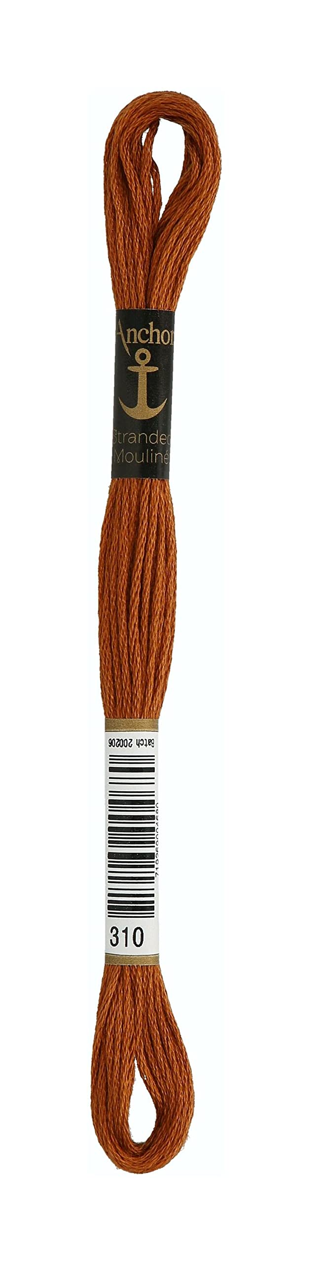 Anchor Six Strand Embroidery Floss 8.75 Yards-Topaz Very Dark 12 per Box