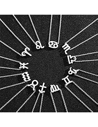 Mocya - Collar con colgante de constelación de horóscopo para mujer, diseño del zodiaco