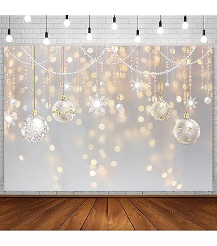 Winter Wonderland Foto-Hintergrund – 2,1 X 1,5 M, Vinyl, Mit Schneeflocken & Glitzer, Für Weihnachtsfotos & Babypartys