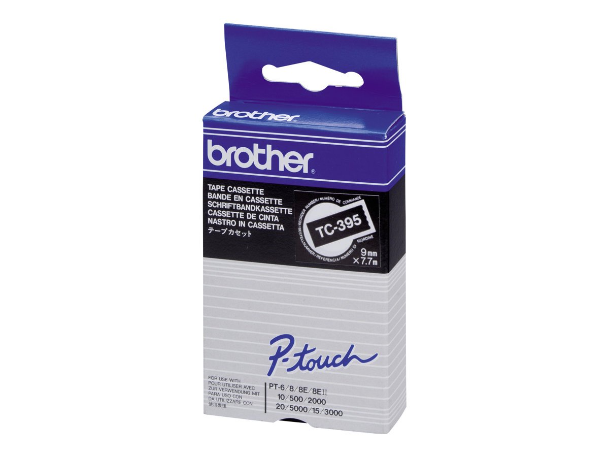 Brother - Laminated tape - black, white - Roll (0.9 cm x 8 m) - 1 roll(s)