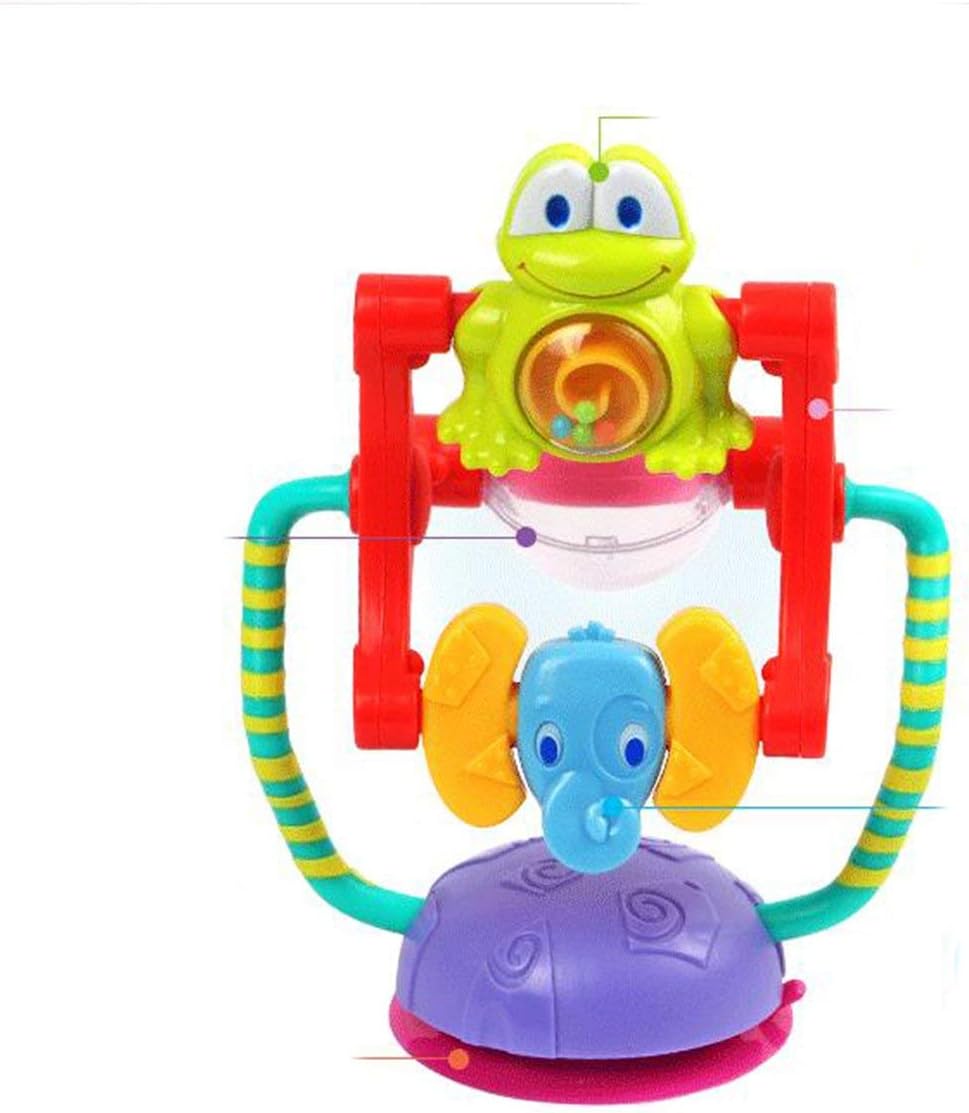 Animal Rotating Ferris Wheel Baby Trolley Toy Baby Toys 0-12 Months Brinquedos para Bebe Wheel Rattles Bebek Oyuncak&(Color:Multi-Color)