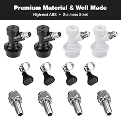 FERRODAY Ball Lock Keg Fittings Disconnect Ball