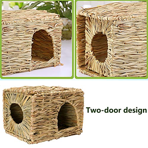 Tfwadmx Rabbit Grass House, Extra Large Natural Hand Woven Seagrass