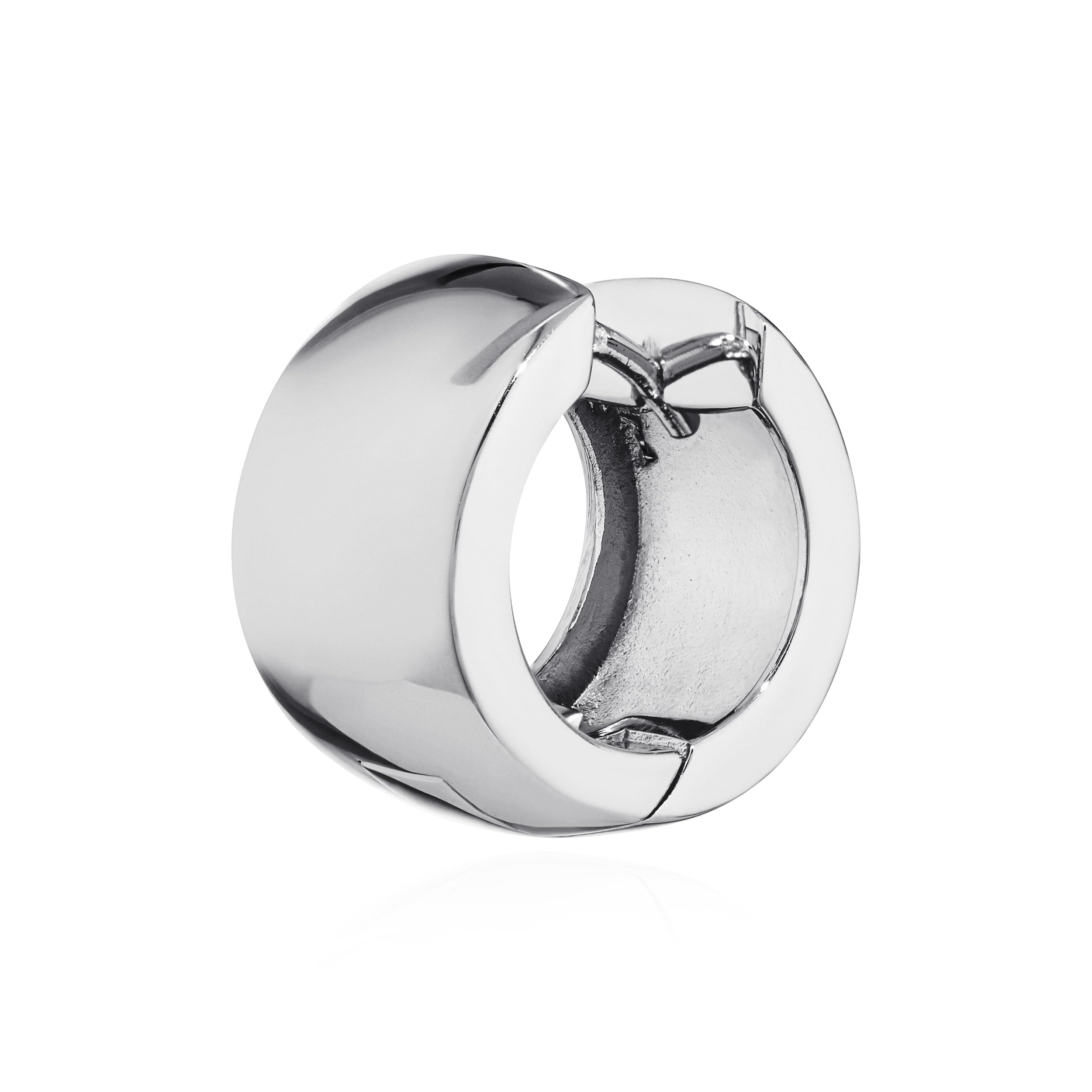 NKlaus silver single 925 sterling silver hinged earring 14,7 x 9,2mm tarnish proof 4815