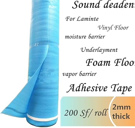 200 Sqft 2mm Underlayment For Laminate Flooring 3in1 Vapor Barrier