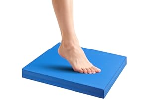 Exercise Balance Pad – Large Cushioned Non-Slip Foam Mat & Knee Pad for Fitness, Stability Training, Physical Therapy, Yoga, 
