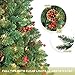 LIFEFAIR 7.5ft Prelit Slim Christmas Tree, Decorated with 350 Clear Lights and Realistic 900 Thicken Tips