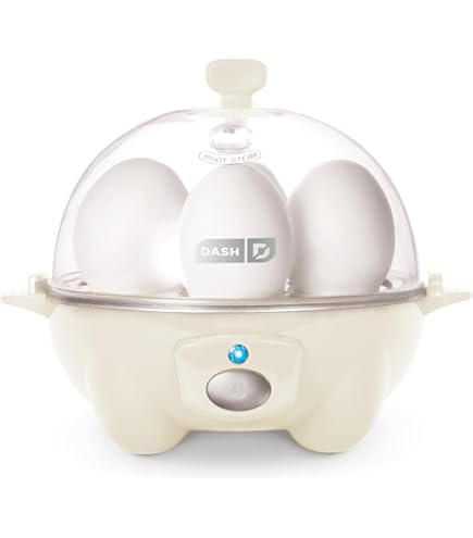 Amazon.com: DASH Deluxe Rapid Egg Cooker for Hard Boiled, Poached  