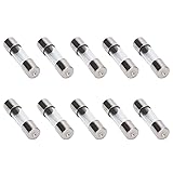 I-MART 10 Pcs F5AL Fast-Blow Fuse 5A 250V Glass