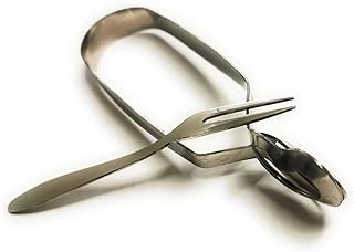 Kerafactum Schneckenbesteck Schnecken Besteck komplett mit Gabel und Zange für Schalen Krustentiere aus Edelstahl Schneckengabel Schneckenzange im Set Escargot Snails Cutlery Tong and Fork