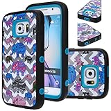 Galaxy S6 Case, E LV Samsung Galaxy S6 Case Full Body Hybrid Armor Protection Defender Case Cover - Dual Layer Armor Protective Case Cover for Samsung Galaxy S6 - [ELEPHANT]
