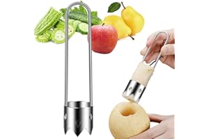 FAUPPT Red Bell Pepper Seed Corer, 2024 Upgraded Stainless Steel Fruite Corer Red Bell Peppers Cutter Pepper Seed Remover Tool,Bell Pepper Corer Tool for Vegetables Fruit Corer Kitchen Gadget (1pc)