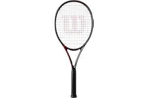 Wilson Clash 100 V3 Strung Adult Performance Tennis Racket - Grip Size 2-4 1/4", Strung with Sensation 16 Natural at Mid Range Tension